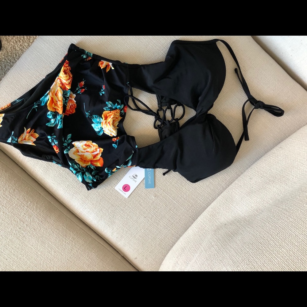 Cusphe high waisted swim suit NEW WITH TAGS!
